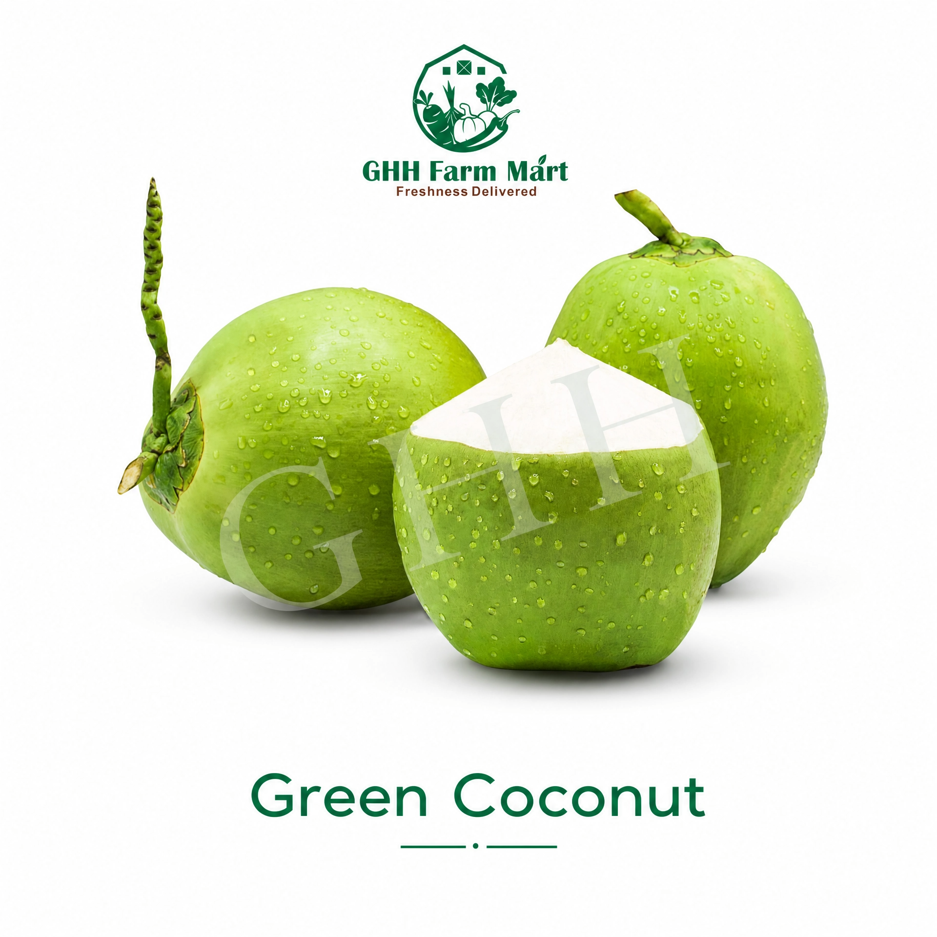 Fresh Green Coconut (uncut)